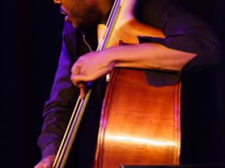 Gerald Clayton Trio - Joe Sanders 20140711 - Gustav Eckart, Fotografie