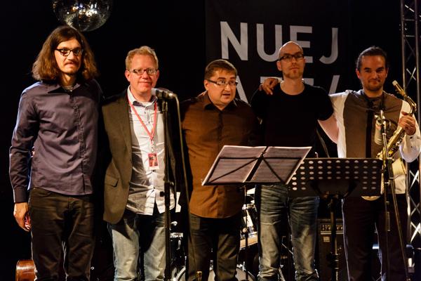 Andreas Kurz Michael Flügel  Andrey Lobanov Bastian Jütte Florian Trübsbach NUEJAZZ 2014-10-16 - Gustav Eckart, Fotografia