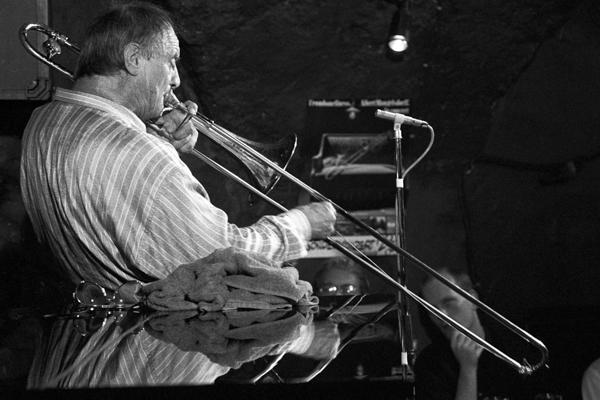 Albert Mangelsdorff Jazzkeller 1989 1 - Gustav Eckart, Fotografie